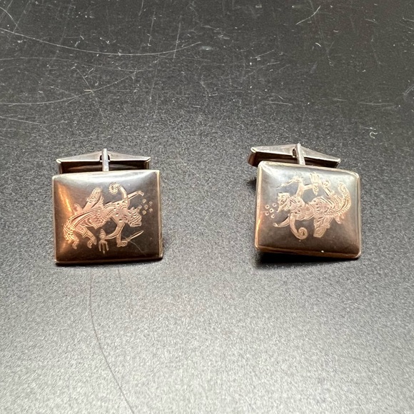 Other - VINTAGE SIAM SILVER CUFFLINKS